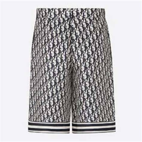 dior oblique shorts mens|Dior Oblique Bermuda Shorts Khaki Silk Twill.